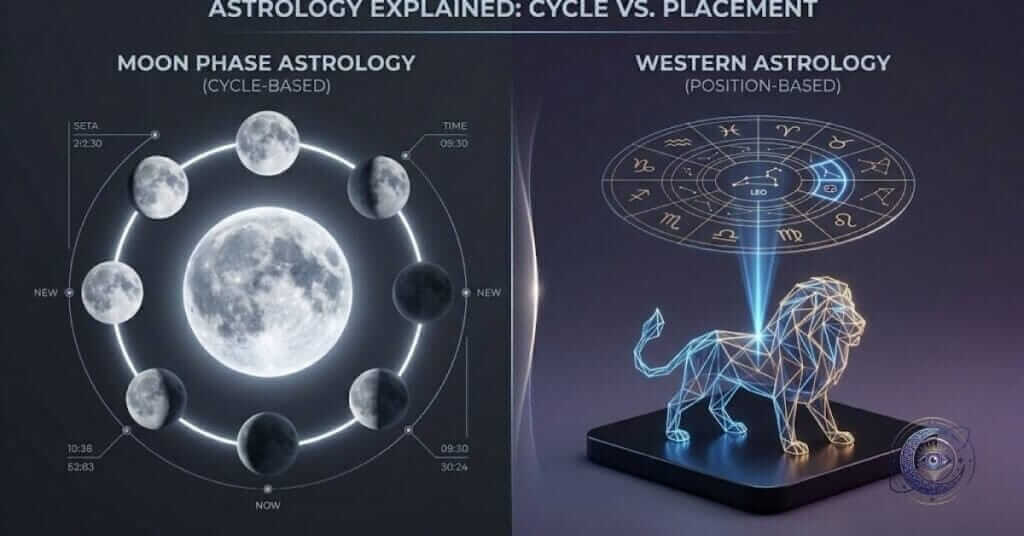 Moon Phase Astrology vs Western Astrology