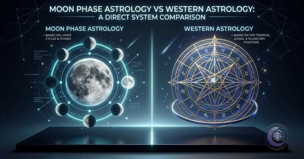 Moon Phase Astrology vs Western Astrology