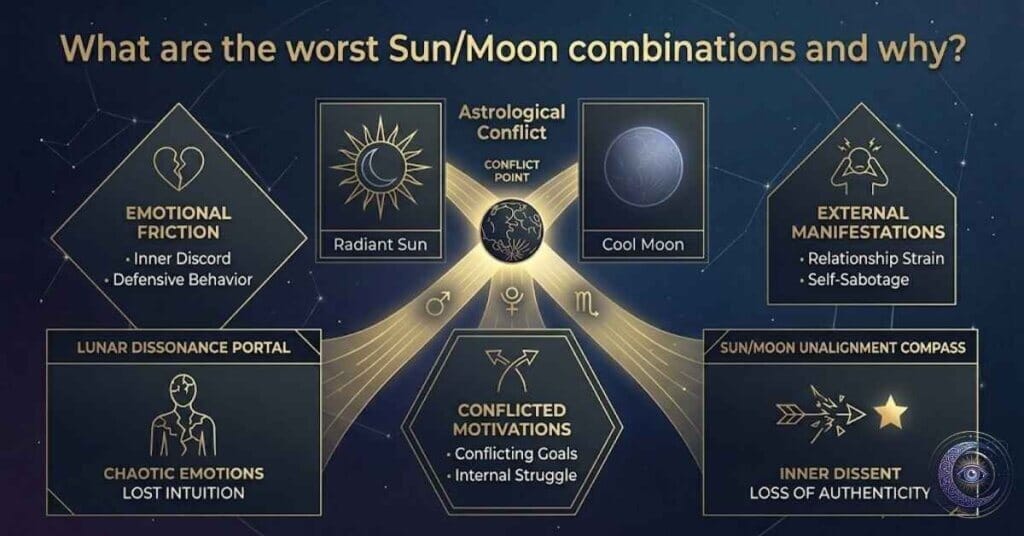 What are the worst Sun/Moon combinations and why?