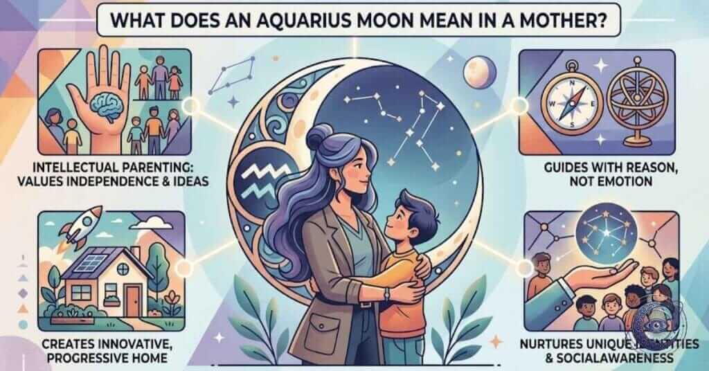 What does an Aquarius moon mean in a mother?