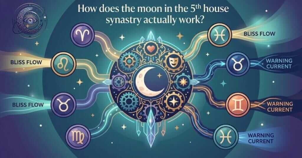 How does the moon in the 5th house synastry actually work?