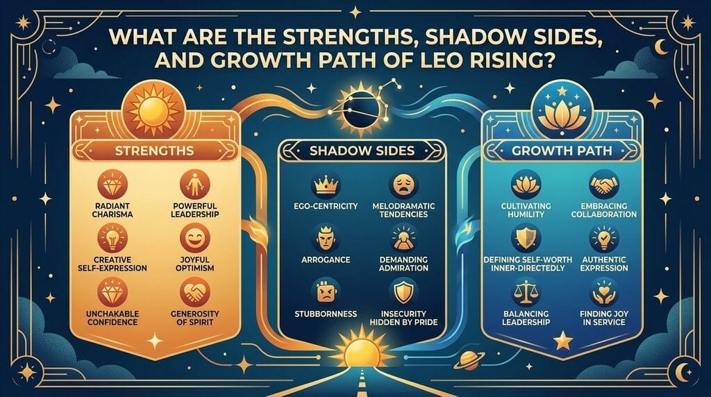 Leo Rising Sign Meaning: 12 Hidden Gifts & Shadow Traits